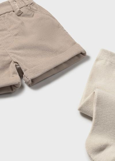 Mayoral Baby Boys 3 Piece Knitted Jumper, Shorts & Tights Set - 2259