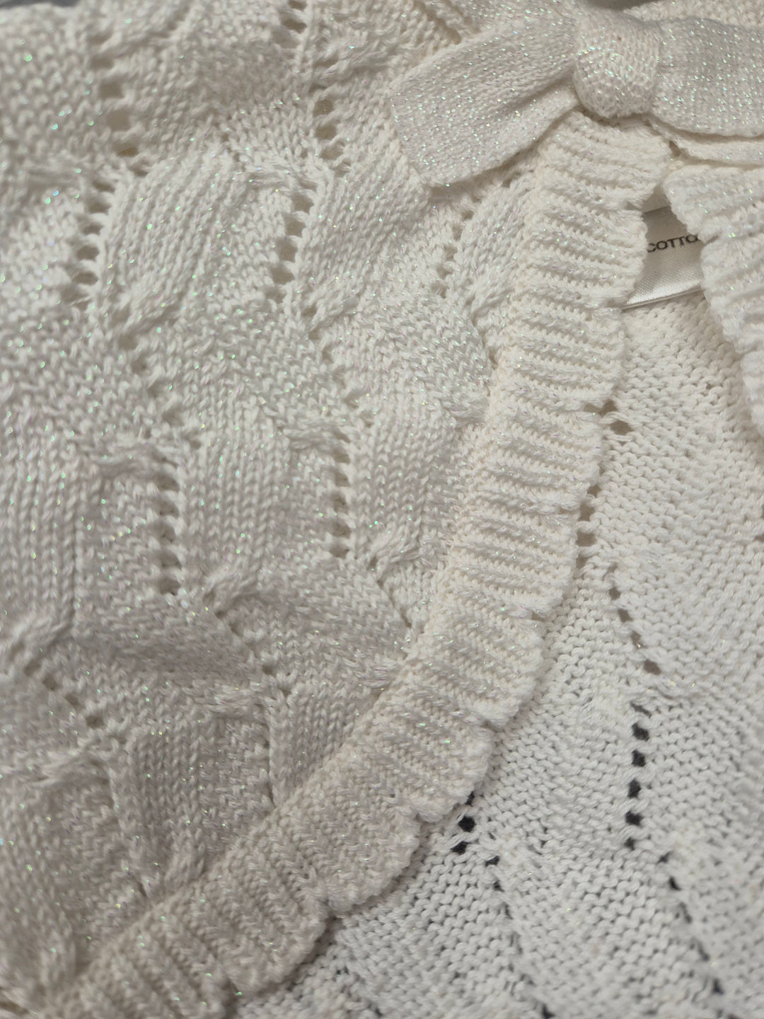 Sarah Louise Ivory Sparkle Bolero Cardigan - 631