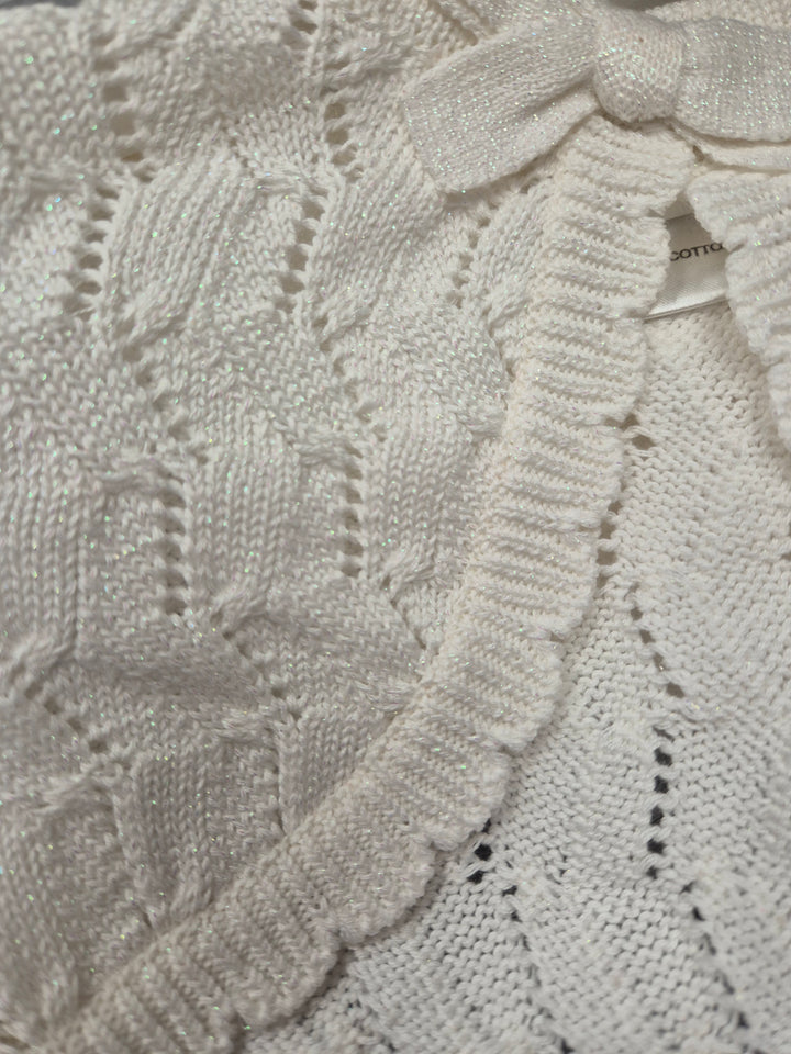 Sarah Louise Ivory Sparkle Bolero Cardigan - 631