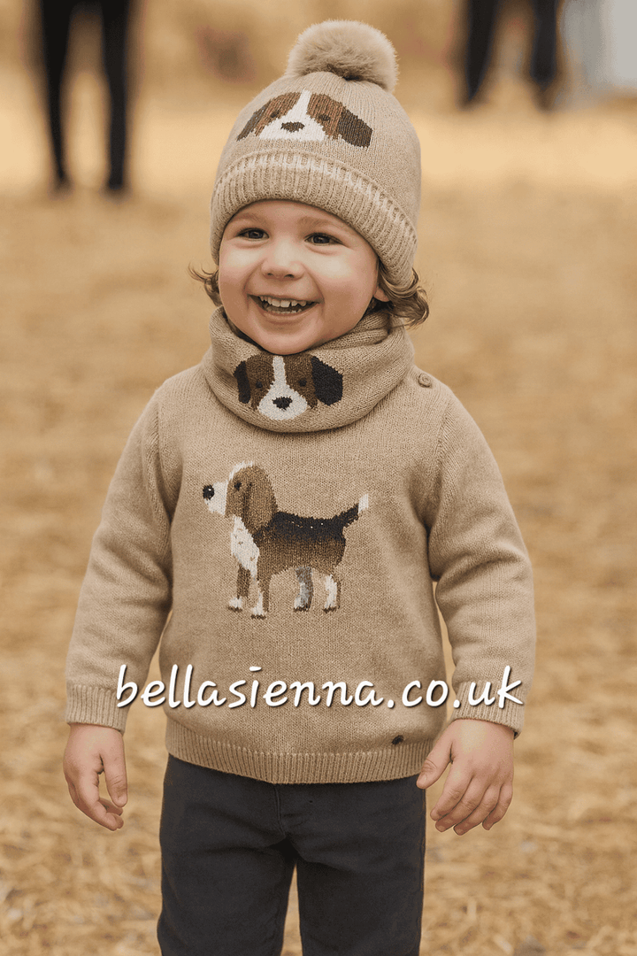 Mayoral Boys Two Piece Doggy Jumper & Straight-leg Corduroy Trouser Set - 2343 & 542