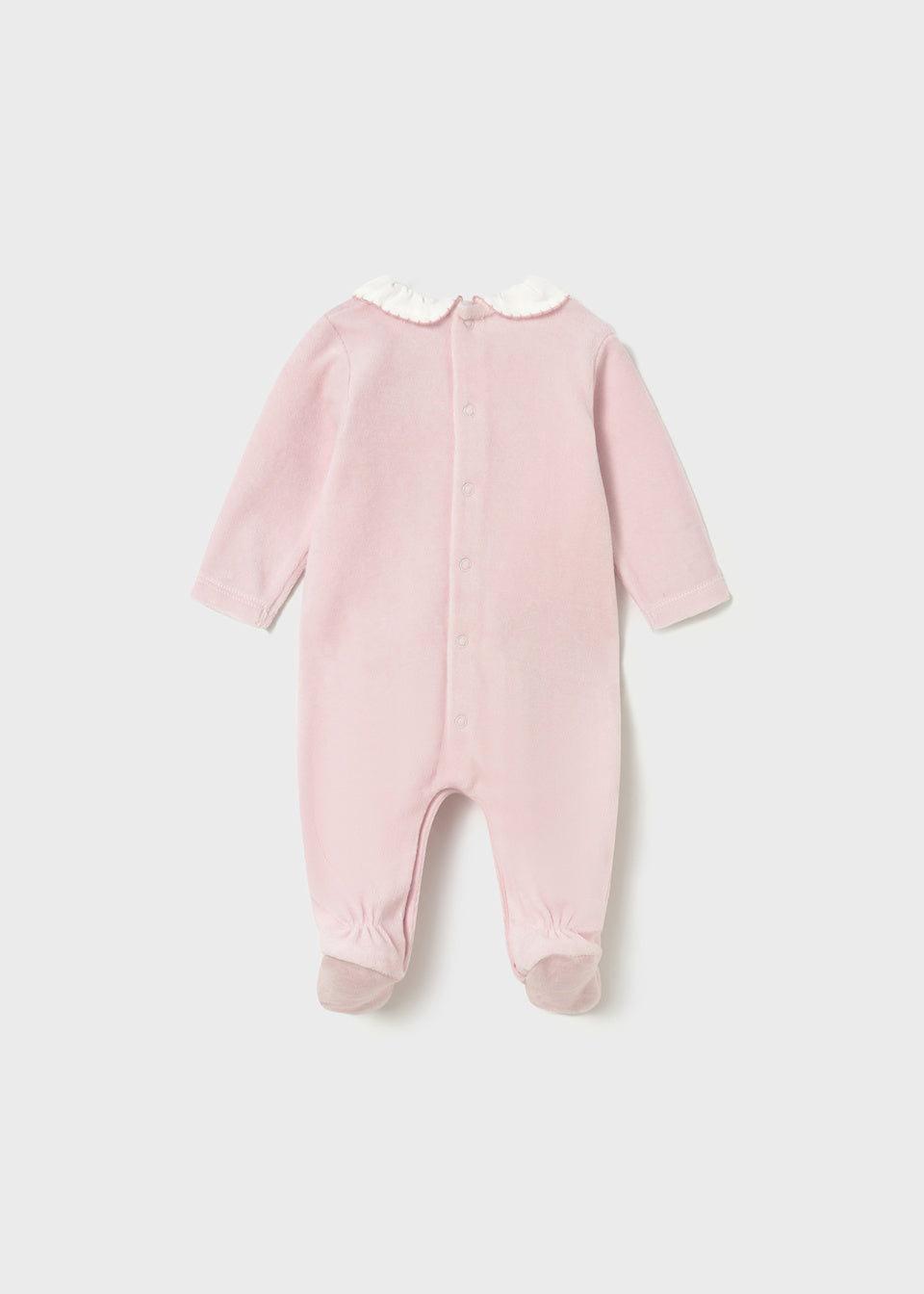 Mayoral Baby Girls Pack Of Two Velour Babygrows, All In One, Sleepsuit - 2702