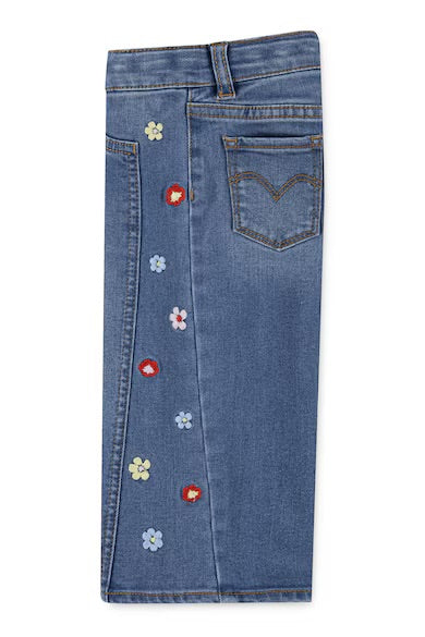 Levi's Girls Pretty Long Sleeved Top & Jeans Set - 1EP021-W8J