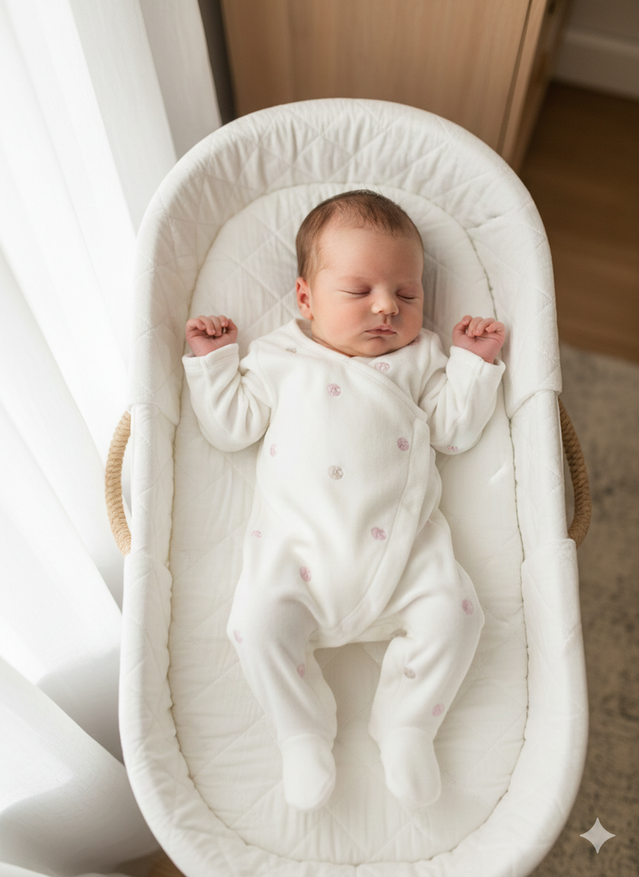 Mayoral Baby Girls Ivory Velour Sleepsuit - 2707