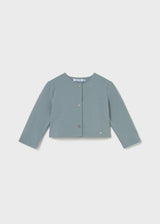 Mayoral Girls Three Piece Set - Skirt, Long Sleeved Top & Cardigan - 2922 - Blue bell