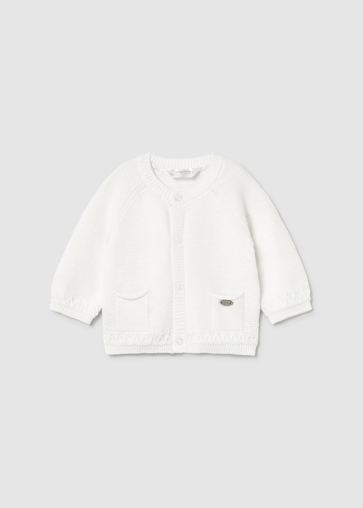 Mayoral Boys Ivory Cardigan - 2337