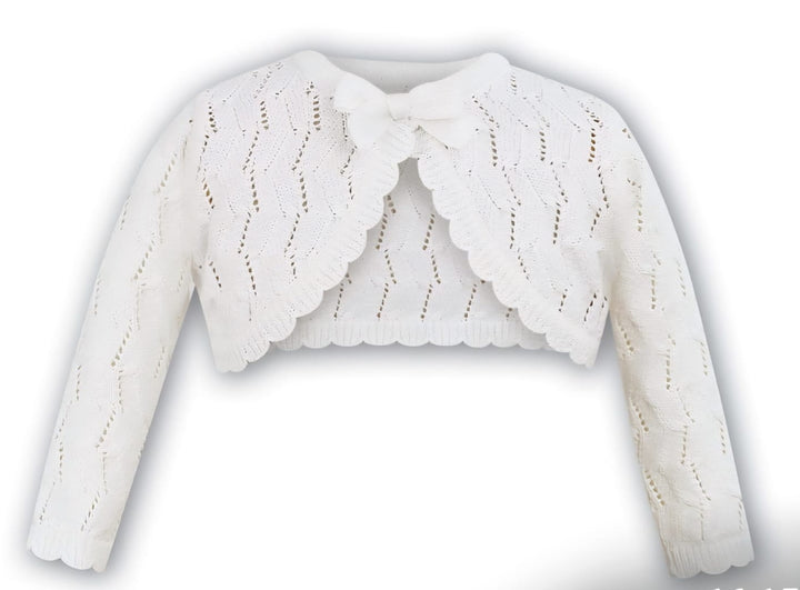 Sarah Louise Ivory Sparkle Bolero Cardigan - 631