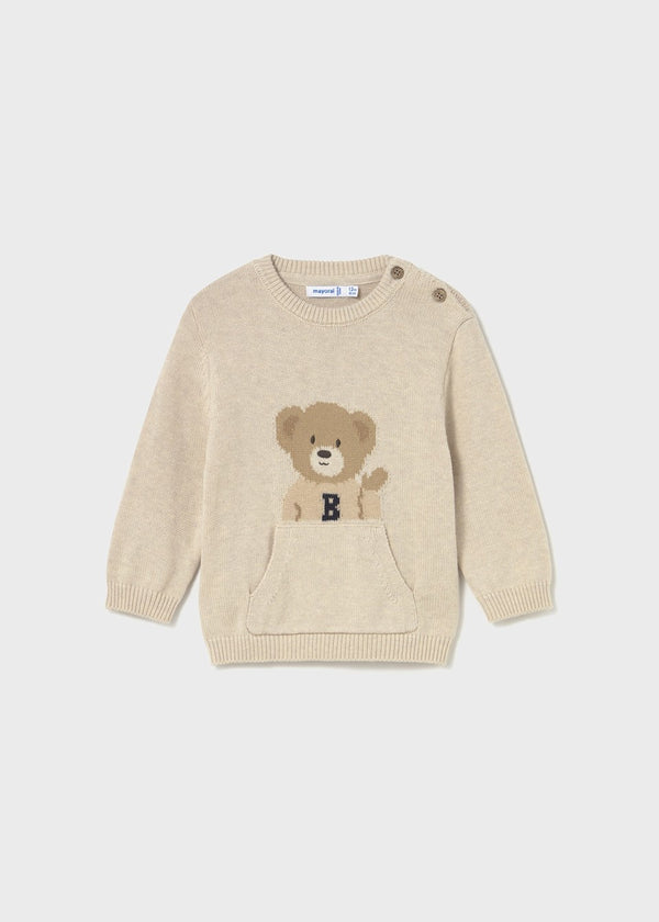 Mayoral Boys Two Piece Teddy Bear Jumper & Slim Fit Trouser Set - 2341 & 563