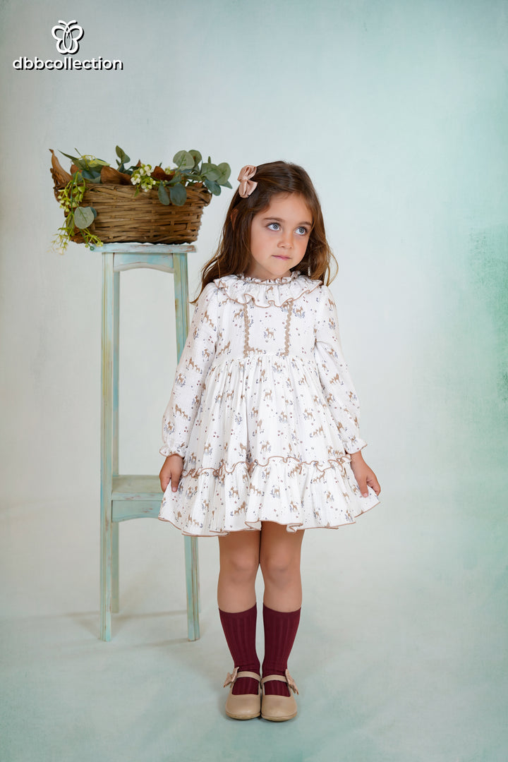 Dbb Collection "Winter Wonderland" Dress With A Big Bow On The Back - 25301