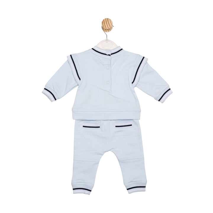 Mintini Baby Boys Blue & Navy Tracksuit - MB6654