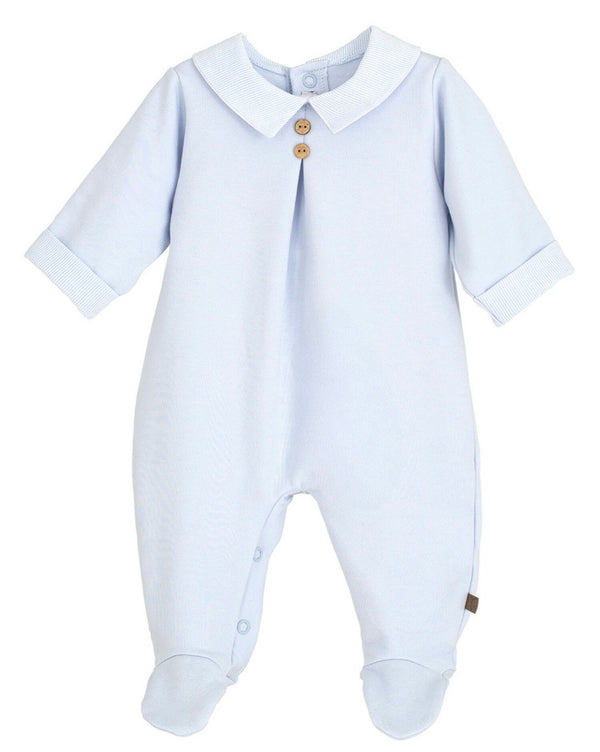 Calamaro Baby Boys Blue All In One Babygrow - 33051