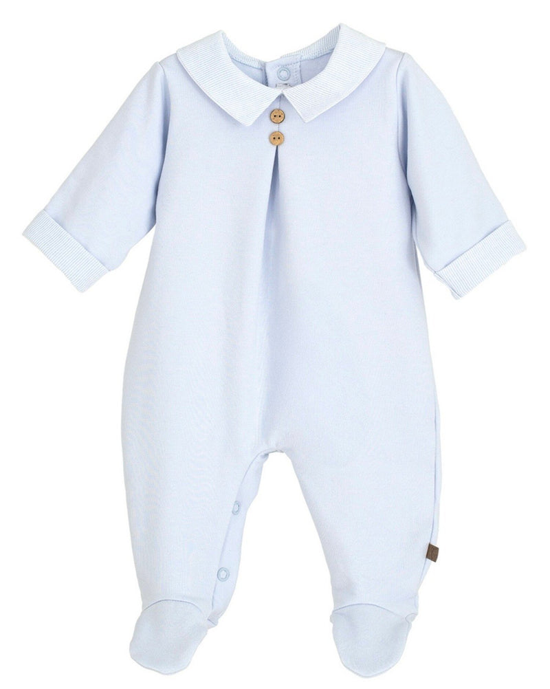 Calamaro Baby Boys Blue All In One Babygrow - 33051