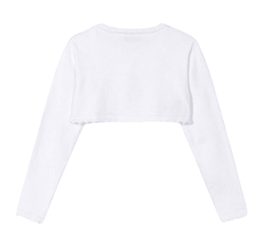 Mayoral Girls Cardigan - Better Cotton - White - 320 - 75 - BLANCO