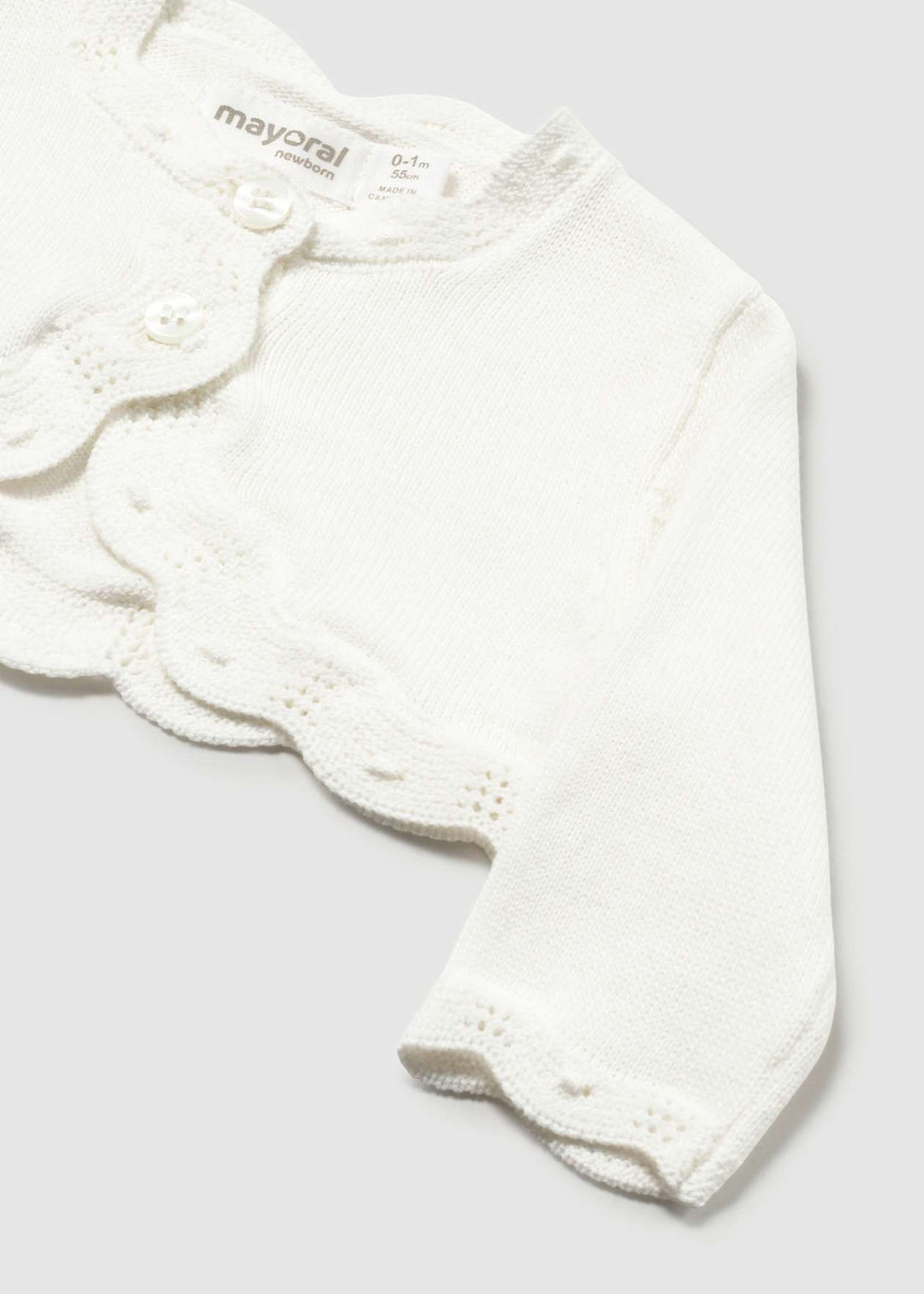 Mayoral Girls Ivory Cardigan - 2365 - 83 - Crudo