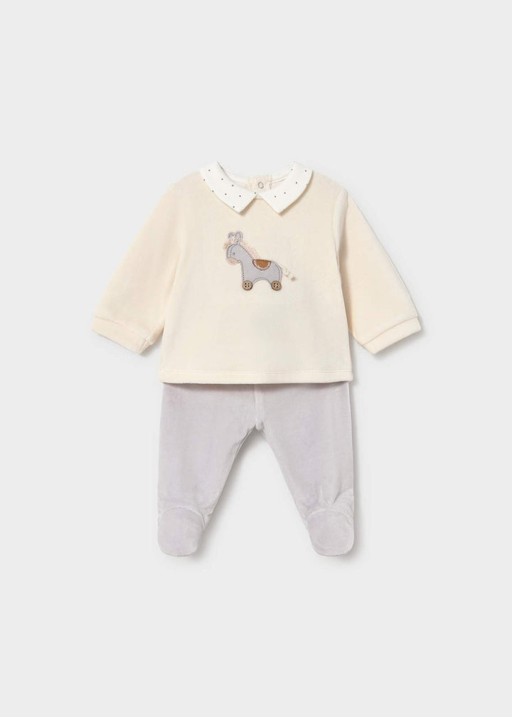 Baby Boys Velour Two Piece Outfit - 2518