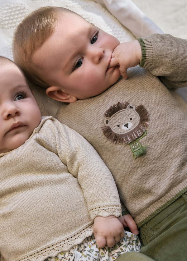 Mayoral Baby Boys 3 Piece Knitted Jumper, Shorts & Tights Set - 2259