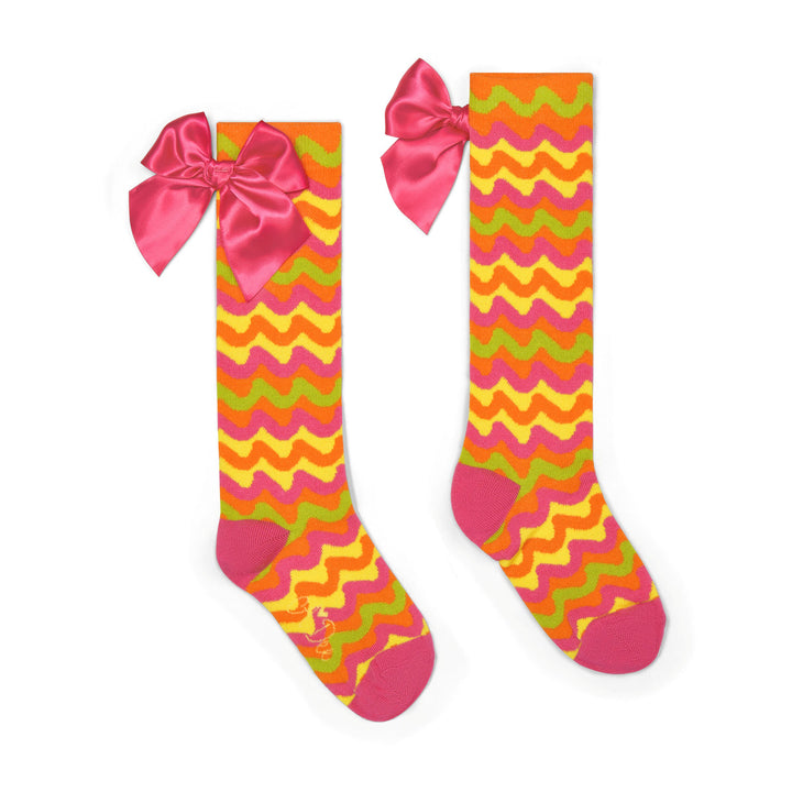 A Dee - S263925 TRUDY - Zig Zag print knee high sock