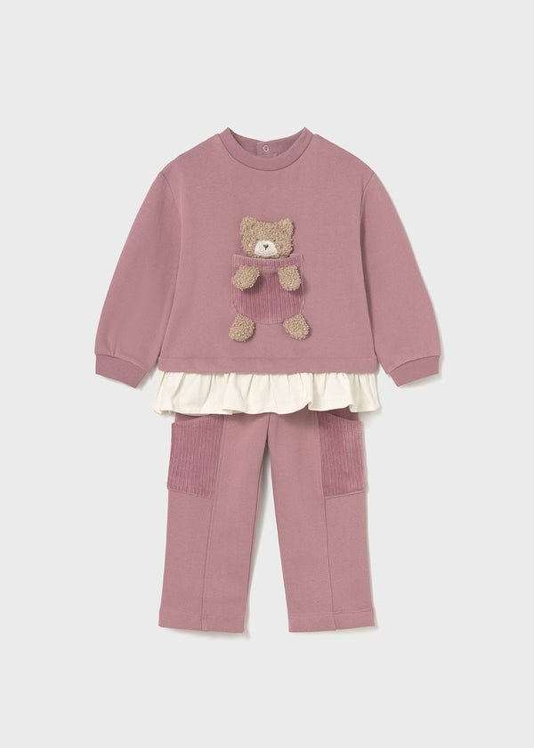 Mayoral Girls Teddy Bear Two Piece Tracksuit - 2843