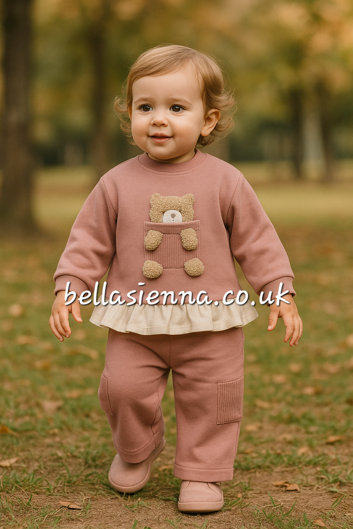 Mayoral Girls Teddy Bear Two Piece Tracksuit - 2843