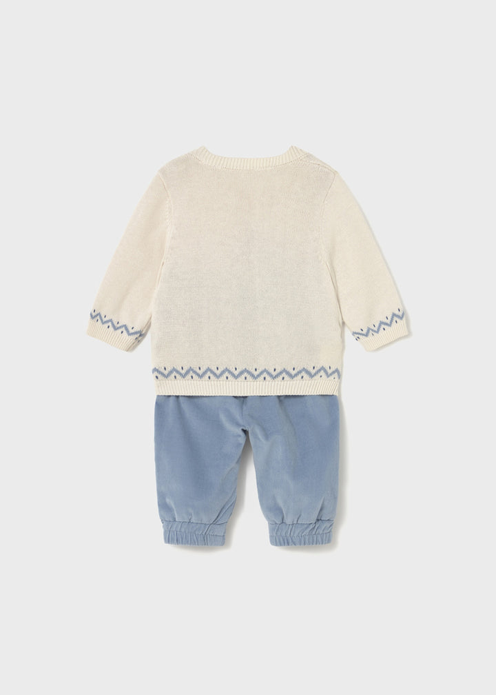 Mayoral Baby Boys Two Piece Teddy Bear Jumper & Trouser Set - 2580