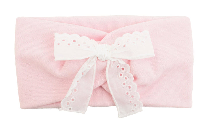Calamaro Pink & White All In One Babygrow, Sleepsuit & Matching Headband - 33048