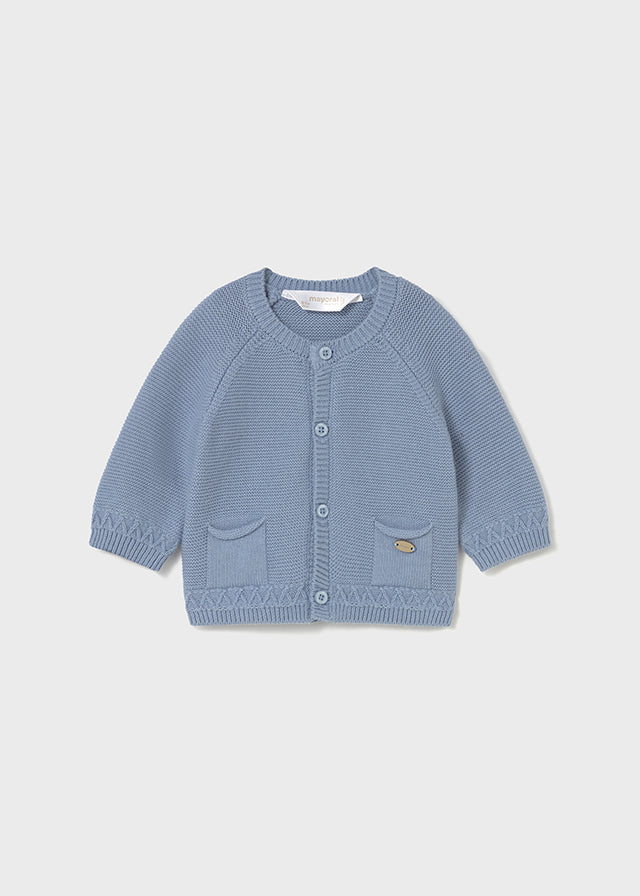 Mayoral Boys Winter Blue Check Three Piece Set - 2258 - With Cardigan  2237