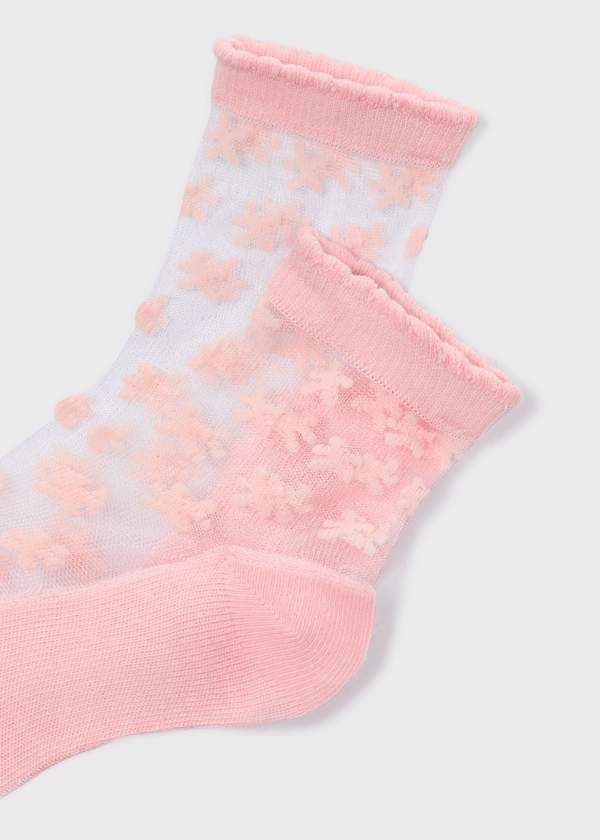 Mayoral Blossom Plumetti Flower Socks - 10186