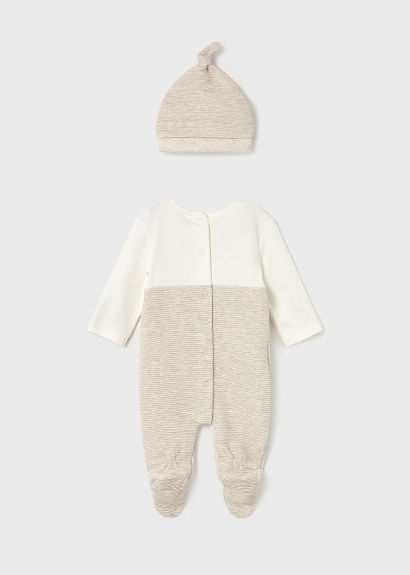 Mayoral Baby Boys All In One Train Outfit With Matching Hat - Blanket Also Available - 2609