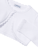 Mayoral Girls Cardigan - Better Cotton - White - 320 - 75 - BLANCO