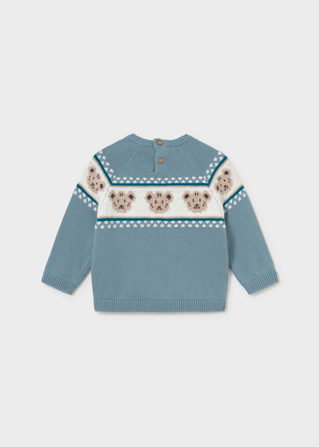 Mayoral Boys Arctic Blue Teddy Bear Jumper & Slim Fit Trousers - 2375 & 563 -42