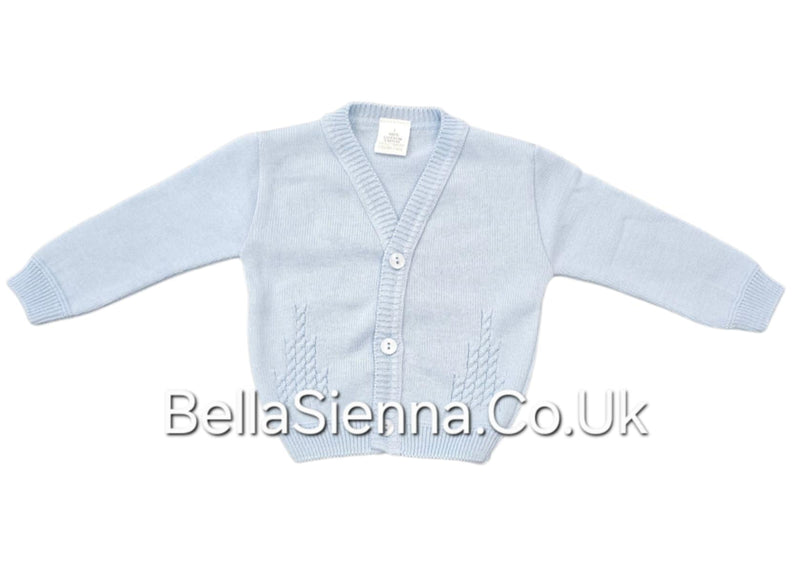 Boys Baby Blue 100% Cotton Cardigan - 1938
