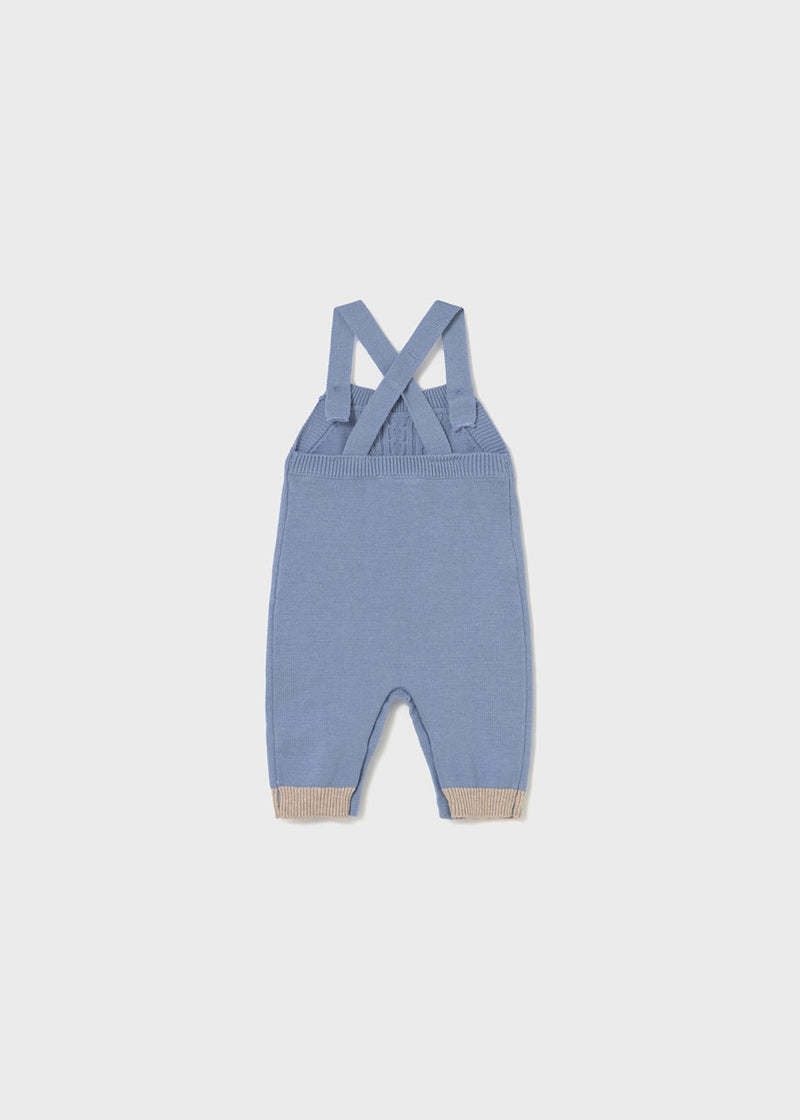Mayoral Baby Boys Three Piece Bunny Rabbit Knitted Dungaree Set - 2617 - Nube