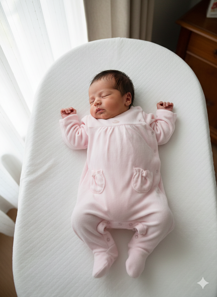 Mayoral Baby Girls Pink Velour Sleepsuit - 2706 - Rosa Baby