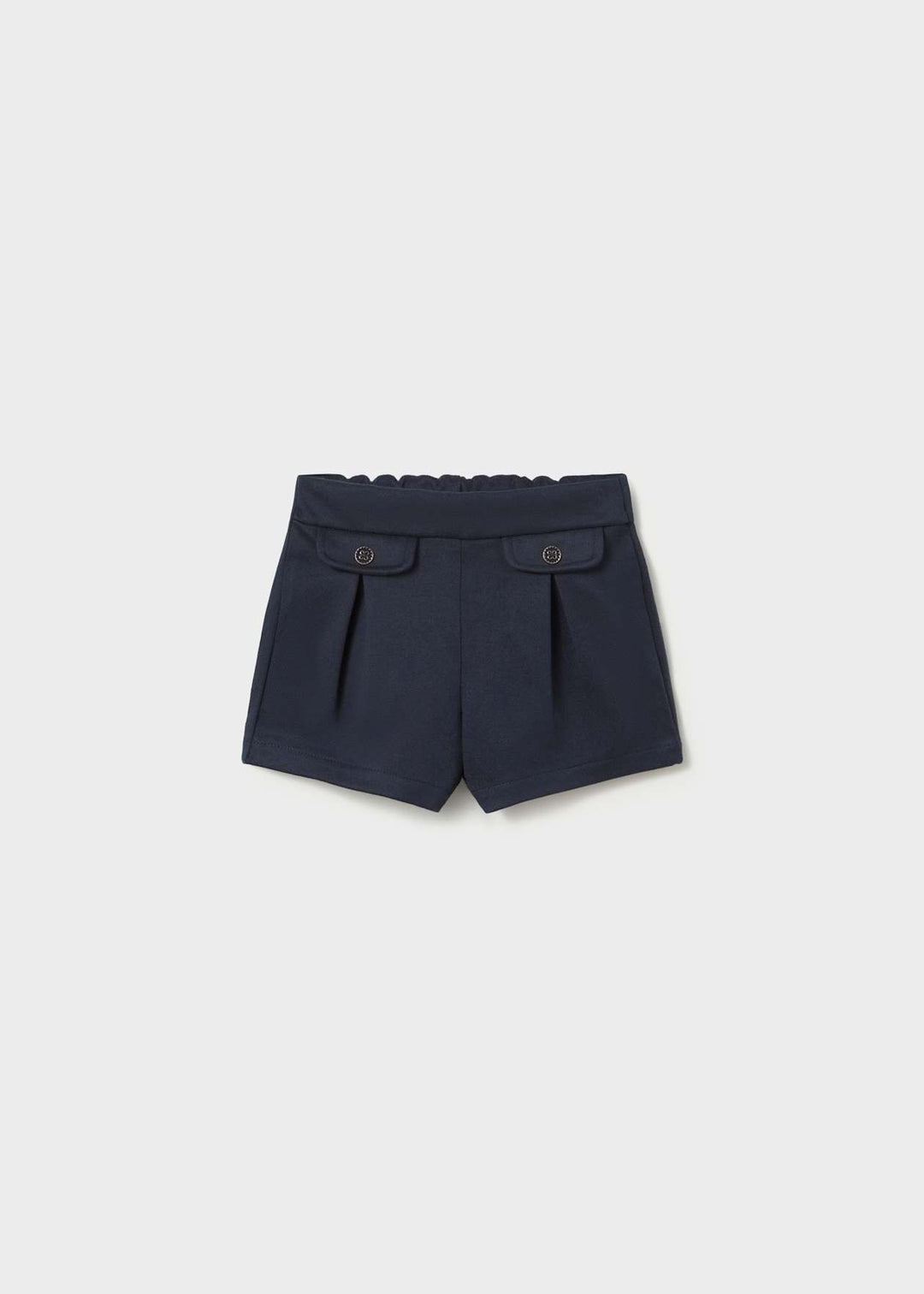 Mayoral Girl Red "Puppy Dog" Jumper With Bow & Navy Twill Shorts - 2385 & 2202