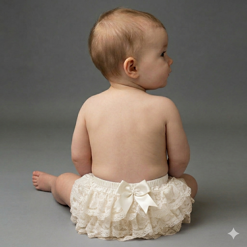 Couche Tot Ivory Lace Frilly Knickers Pants