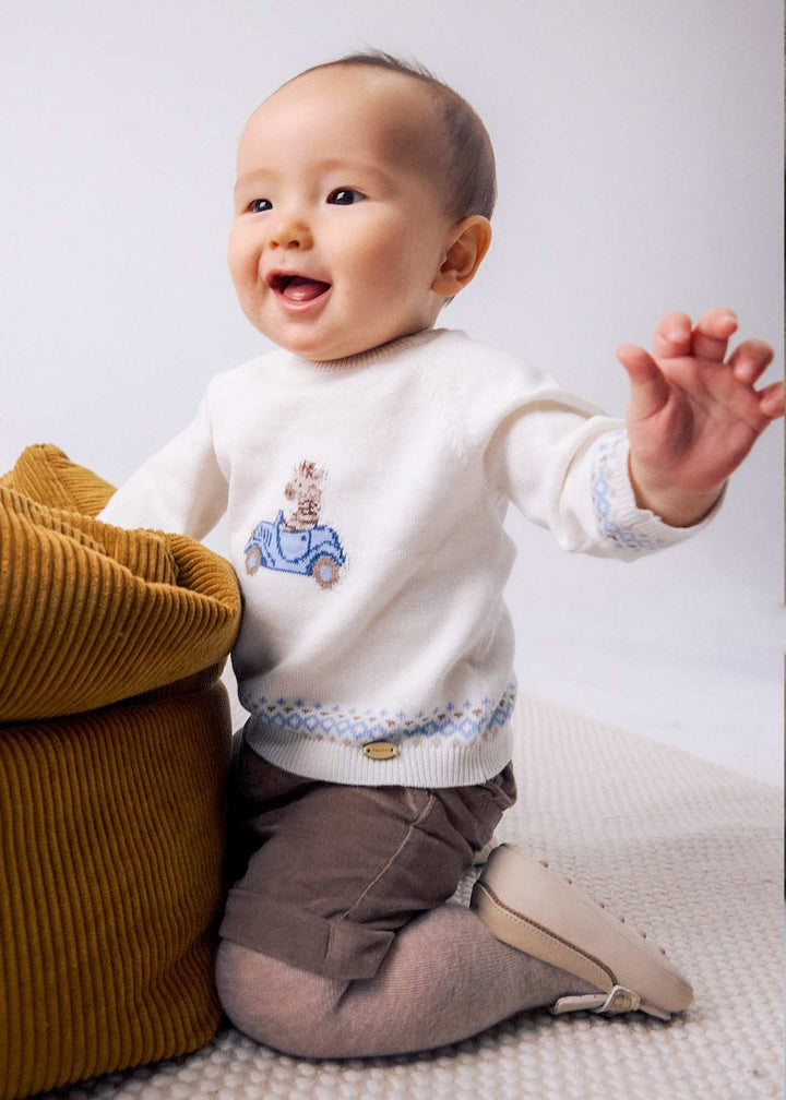 Mayoral Baby Boys Three Piece Jumper, Shorts & Tights Set - 2267