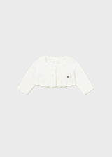 Mayoral Baby Girls Winter Ivory Bolero Cardigan - 307