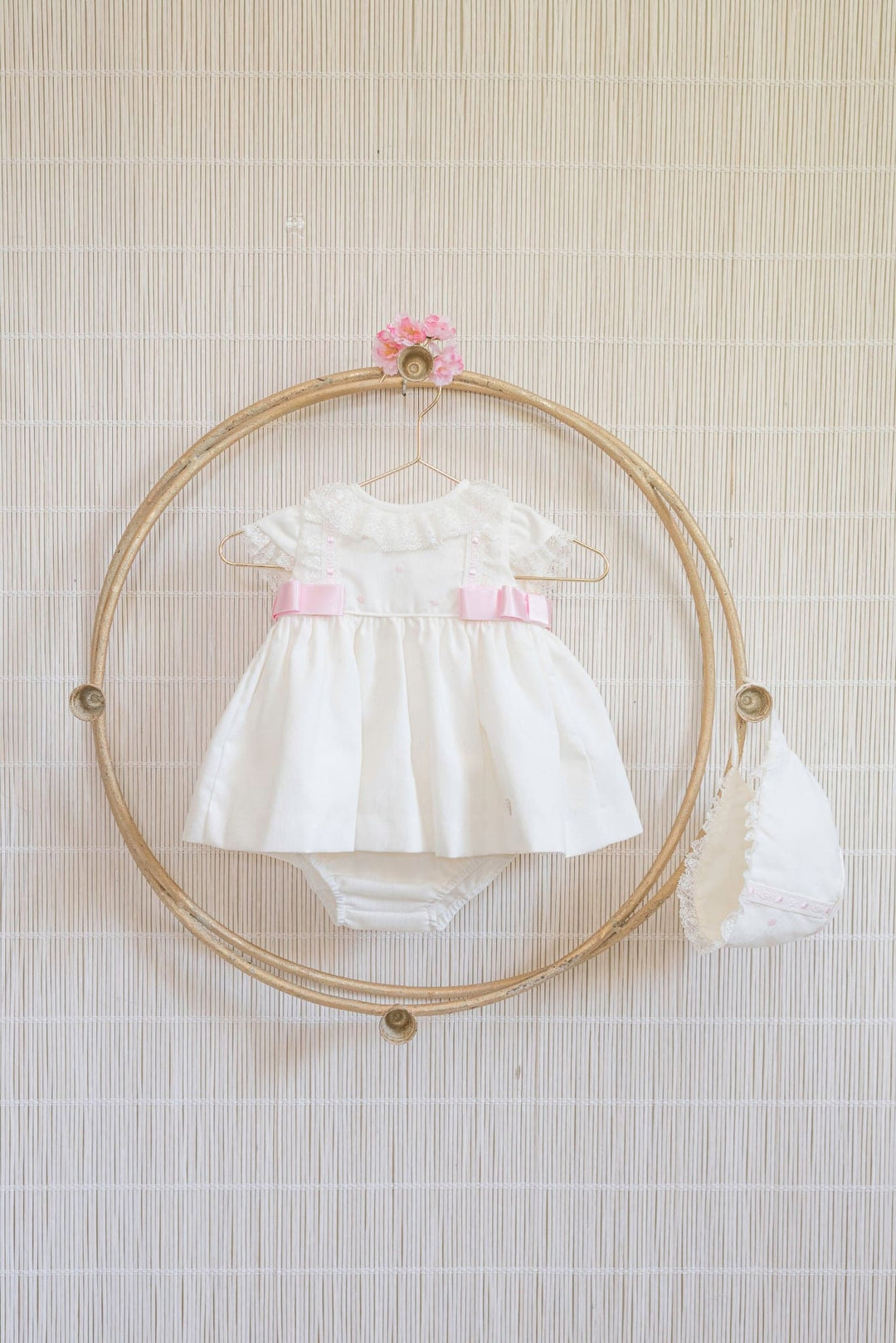 Dolce Petit Ivory Lace Baby Girls Dress Set - 2013VGB