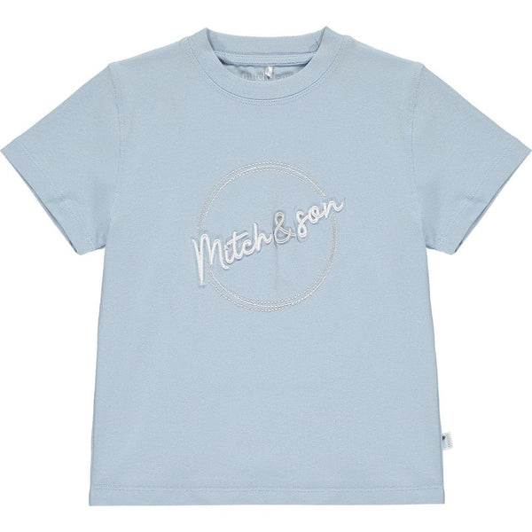 Mitch & Son Circle Signature Jersey Shorts & T-shirt Set - Pale Blue - MS22109 - ANTON