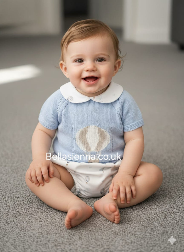 Pex Hot Air Balloon Two Piece Top & Jam Pants Set - B092500910