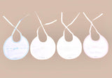 100% Cotton Baby Blue Unisex Ribbon & Bow Detail Bib