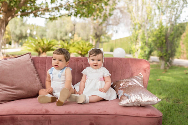 Dolce Petit Ivory Lace Baby Girls Dress Set - 2013VGB