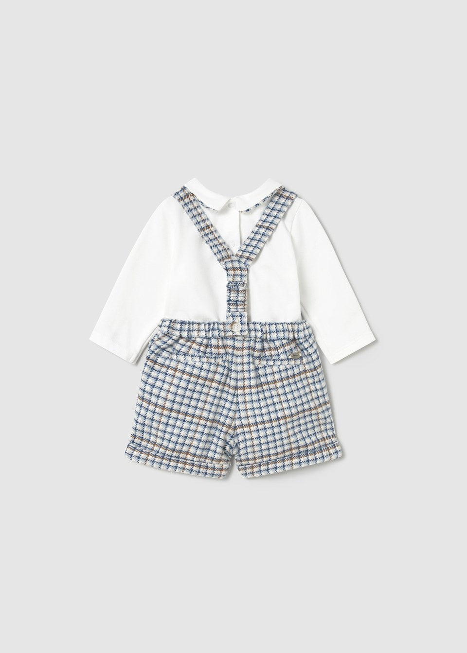 Mayoral Boys Winter Blue Check Three Piece Set - 2258 - With Cardigan  2237