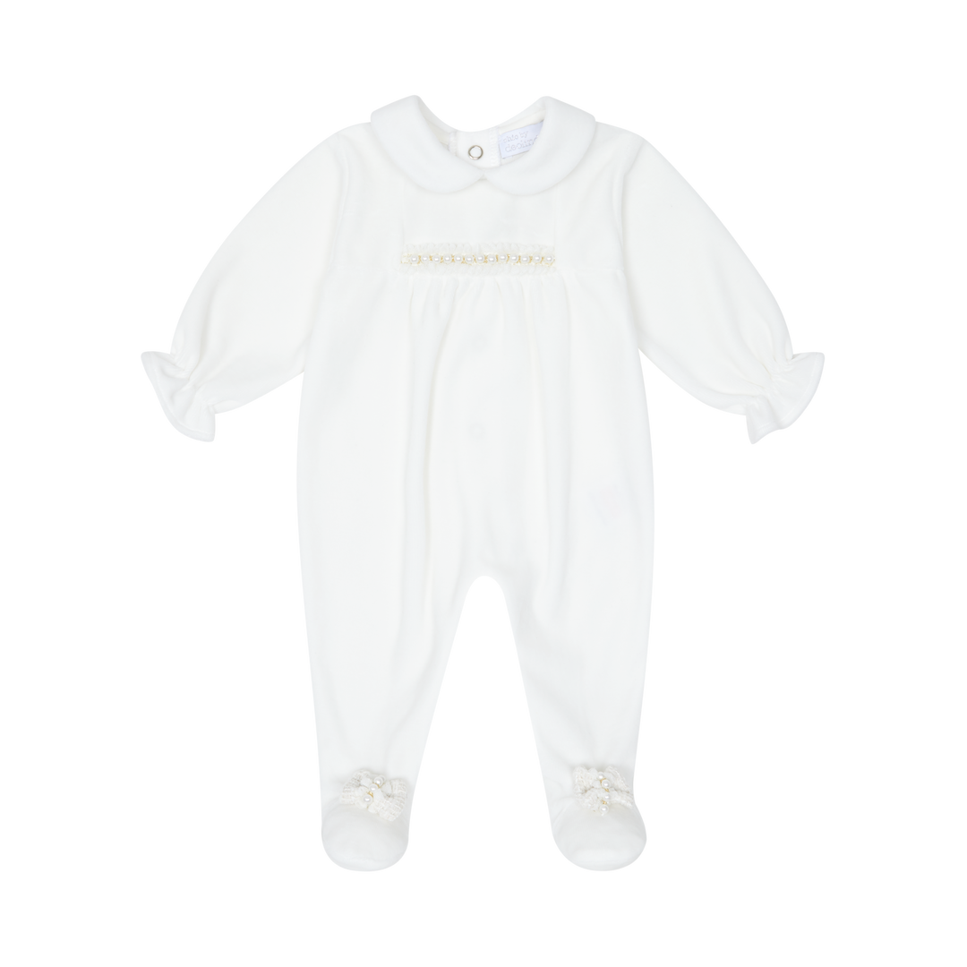 Chic By Deolinda Ivory Velour Blanket - CDI25017 - Linda