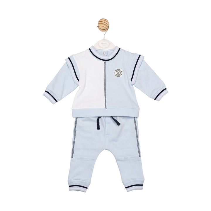 Mintini Baby Boys Blue & Navy Tracksuit - MB6654