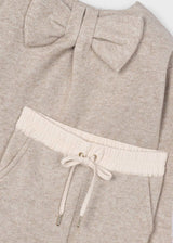 Mayoral Girls Trendy Trouser & Jumper Set With Sparkle & Bow Back - 4584