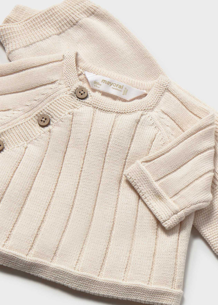 Unisex Baby Three Piece Knitted Outfit - 2511 - Ceramica - Cream