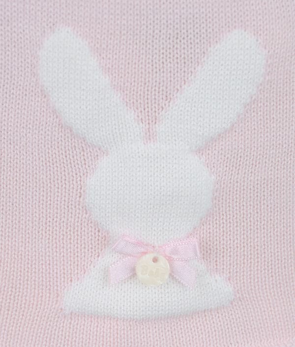 Girls Pink & White Bunny Rabbit Jumper & Jam Pants Set - DANI