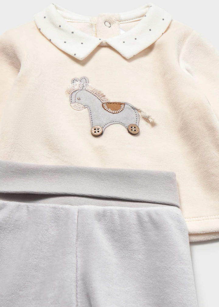 Baby Boys Velour Two Piece Outfit - 2518