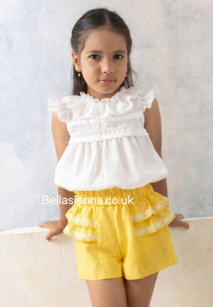 Basmarti Girls Yellow Hair Bow To Match - 26093