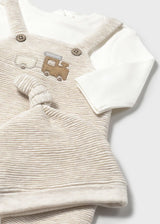 Mayoral Baby Boys All In One Train Outfit With Matching Hat - Blanket Also Available - 2609